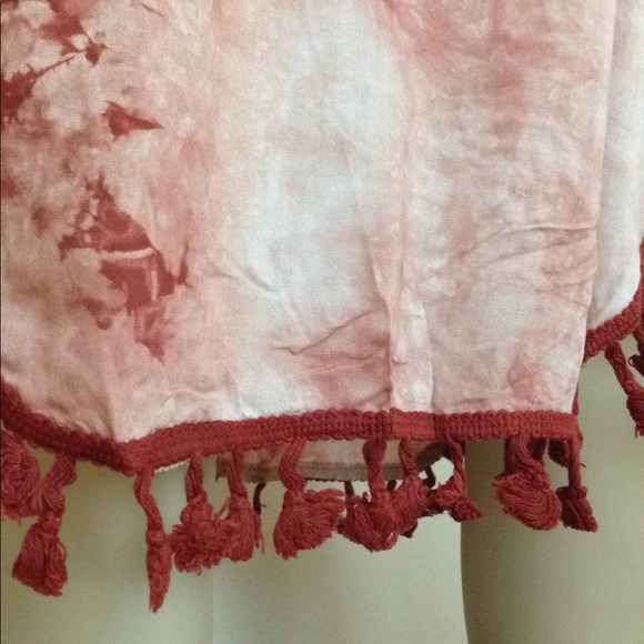 Dusty Rose Strappy back w/ Tie Dye & Tassel - Picture 5 of 7